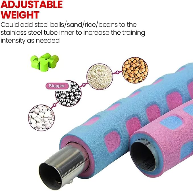 M@C Hula Hoop for Adults 6 Section 2lb-3lb up 4.4lb Weighted