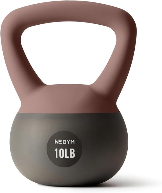 Soft Kettlebells with Cushioned Impact-Resistant Base and Anti-Slip