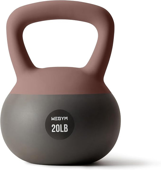 Soft Kettlebells with Cushioned Impact-Resistant Base and Anti-Slip