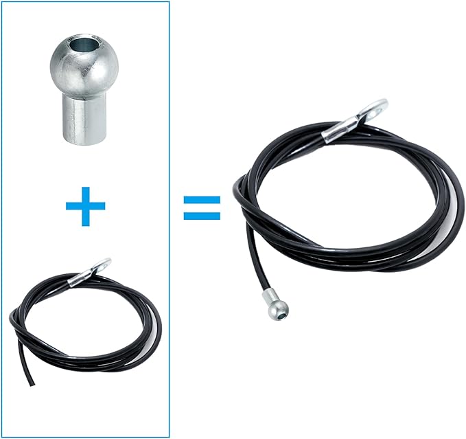 PATIKIL Cable Ball Stopper, 5pcs Gym Machine Accessories for 5mm Cable Fitness Equipment Wire Rope Port Joint Replacement Parts for Home Gym Machine, Silver