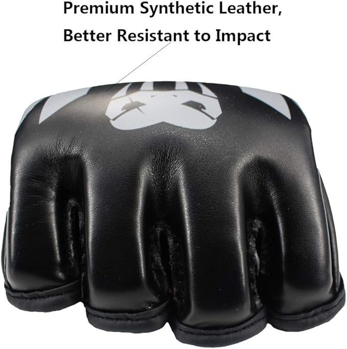 SOTF Punching Gloves for Adults MMA Training Gloves Men Fight Boxing Gloves Open Fingers Women