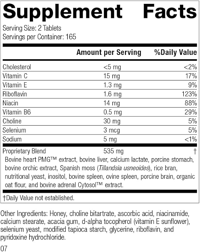 Standard Process Inc. Cardio-Plus GF (Gluten Free) - Supports Heart Health & Blood Flow from Vitamins C, E & B6, Riboflavin, Niacin, Choline, Selenium - 330 Tablets