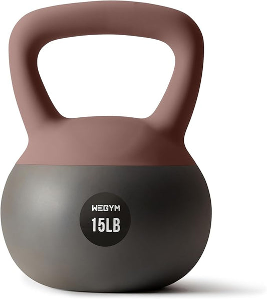 Soft Kettlebells with Cushioned Impact-Resistant Base and Anti-Slip