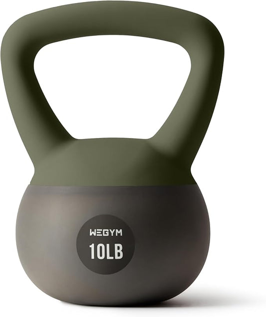 Soft Kettlebells with Cushioned Impact-Resistant Base and Anti-Slip