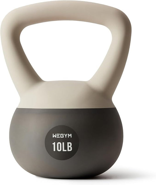 Soft Kettlebells with Cushioned Impact-Resistant Base and Anti-Slip