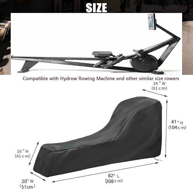 Rowing Machine Protective Cover - Waterproof, Dustproof for Concept 2 Rowing Machine