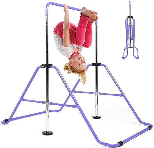 Kids Gymnastics Bar Gymnastic Equipment for Home Adjustable 3-7 Years