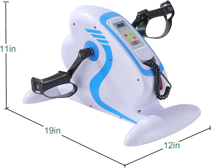 Motorized Pedal Exerciser, Electric Pedal Exerciser for Arm and Leg Low Impact Exercise Rehabilitation, No Resistance, Suitable for Seated Leg Exercise and Arm Exercise for Elderly People