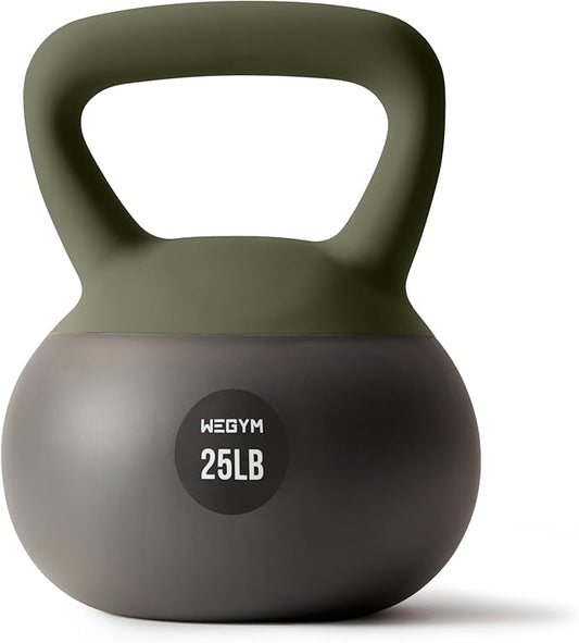 Soft Kettlebells with Cushioned Impact-Resistant Base and Anti-Slip