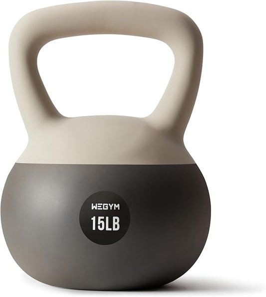 Soft Kettlebells with Cushioned Impact-Resistant Base and Anti-Slip