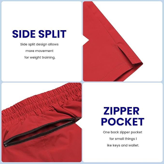 COOFANDY Men's 2 Pack Gym Workout Shorts 7 Inch Quick Dry Athletic Shorts Lightweight Running Shorts with Pockets