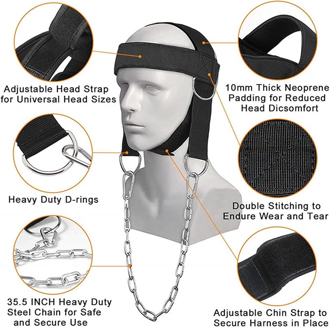 Neck Harness for Weight Lifting: Neck Exerciser Strengthener