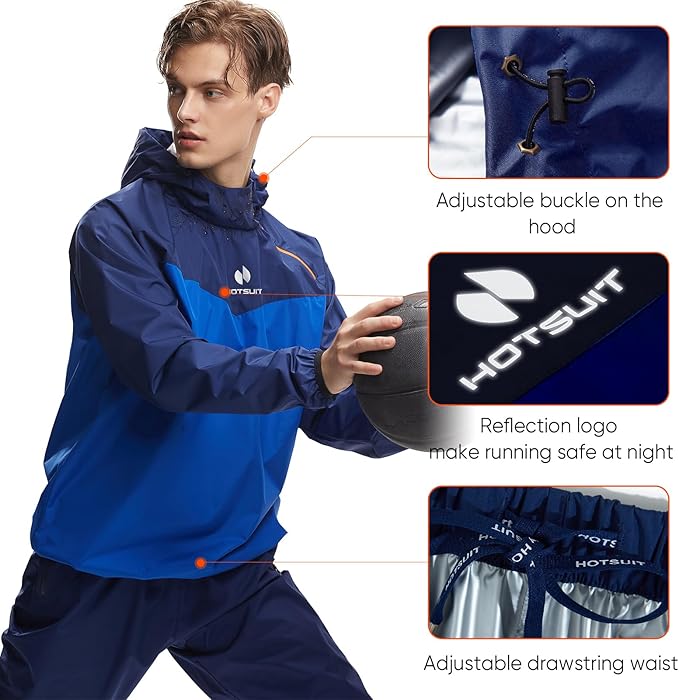 HOTSUIT Sauna Suit for Men Sweat Sauna Jacket