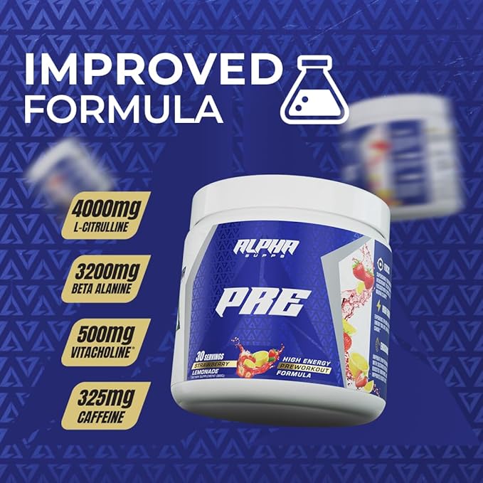 Pre, Pre-Workout Powder for Men & Women, Back to Basics Preworkout Formula for Fitness & Gym Training Athletes - Boost Energy, Focus & Performance (30 Servings, Peach Rings)