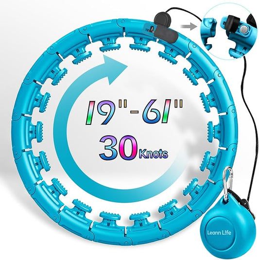 U1-28/30 Knots, Magnetic Lock Smart Weighted Hula Hoop
