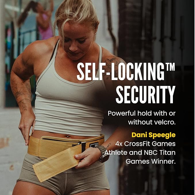 Self-Locking Weight Lifting Belt - Premium Weightlifting Belt