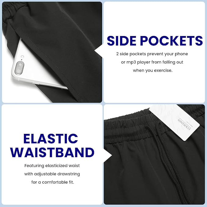COOFANDY Men's 2 Pack Gym Workout Shorts 7 Inch Quick Dry Athletic Shorts Lightweight Running Shorts with Pockets