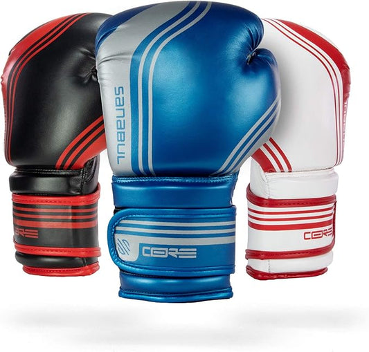 Sanabul Core Gel Training Boxing Gloves for Men and Women Advanced Muay Thai and Kickboxing Gloves Heavy Bag & Boxing Sparring