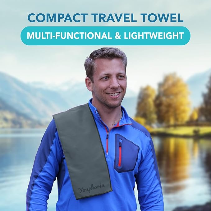 Youphoria Microfiber Travel Towel Fast Drying Lightweight -