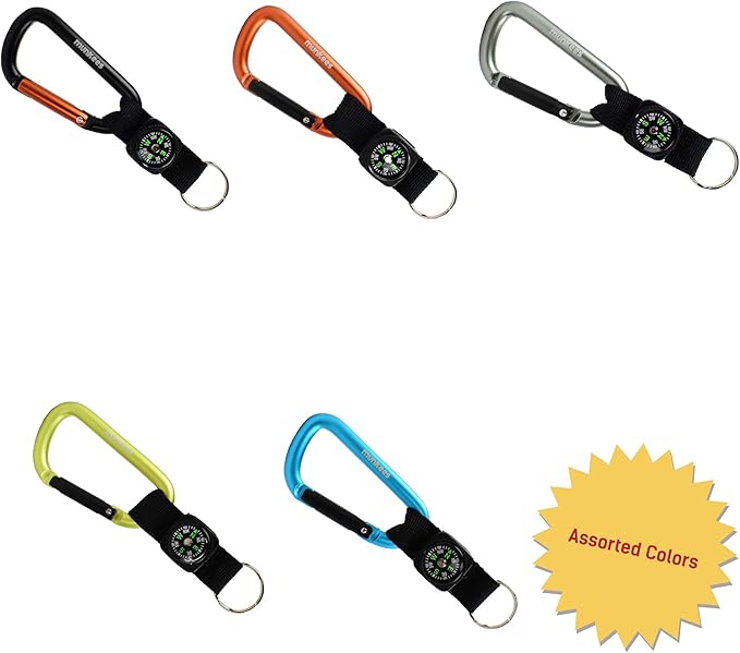 Munkees 8mm Carabiner with Compass Strap