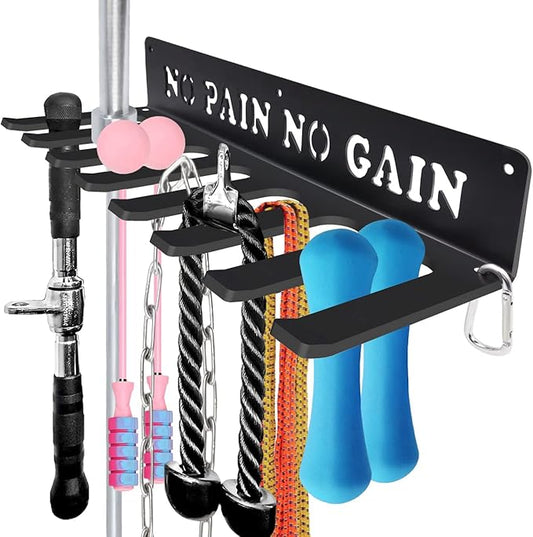 Gym Home Rack 8 Hook Heavy-Duty Wall-mounted Organizer