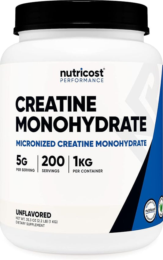 Nutricost Creatine Monohydrate Micronized Powder (1 KG) -