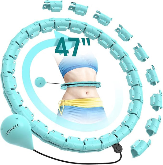 Weighted Hula Circle Hoops for Adults Weight Loss 47 Inch, 24 Detachable