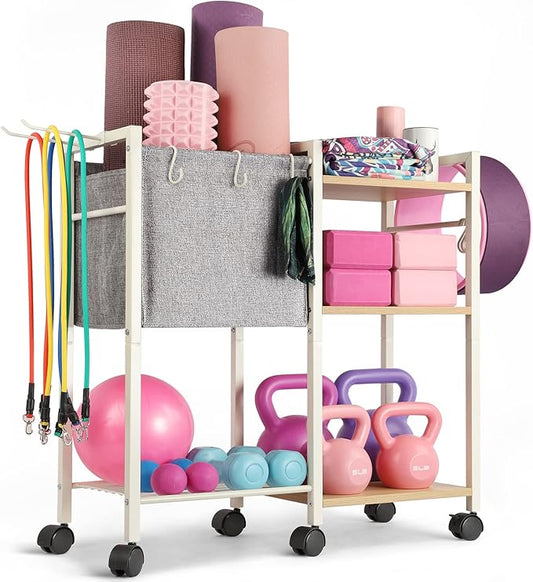 Yoga Mat Storage Rack Home Gym Equipment Workout