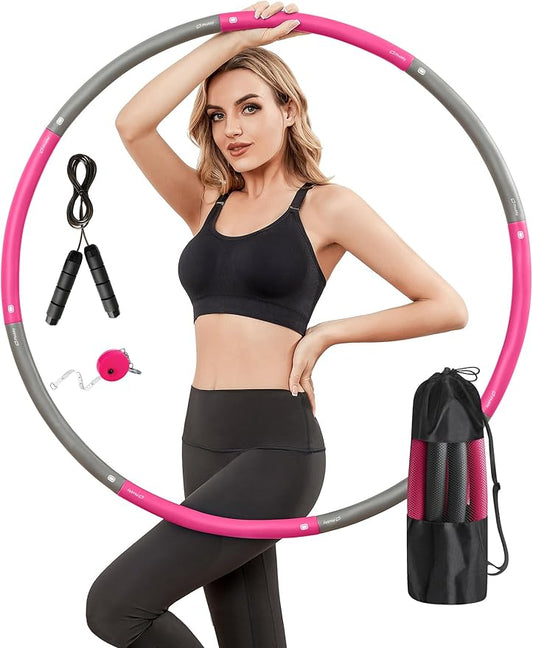 Weighted Exercise Hoop for Adults 2.2lb Detachable