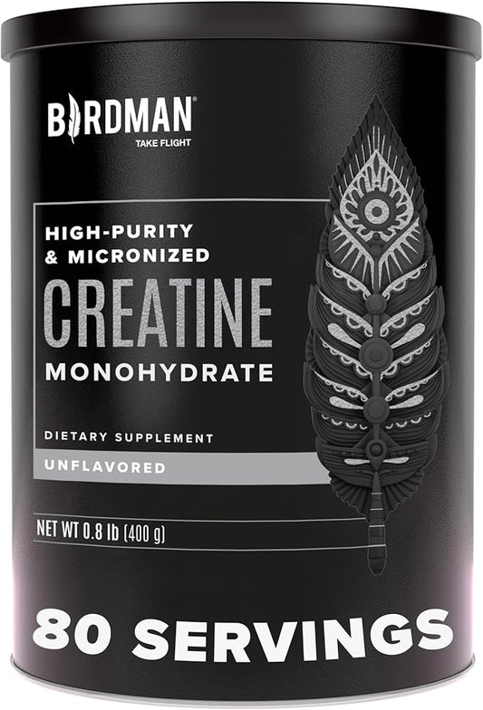 BIRDMAN Micronized Creatine Monohydrate Powder 80 Servings (5 Grams 0.8lb
