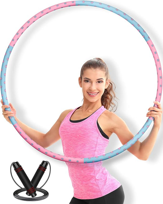 Weighted Hula Hoops for Women - Stable Exercise 6.5 lb