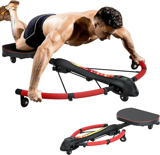 VIVITORY 4-in-1 Multi-Functional Rowing Machine AB Workout Machine, Core & Abdominal Trainers, Adjustable Dragonfly Machine, Strength Training Full Body Workout, Home Gym Fitness Equipment