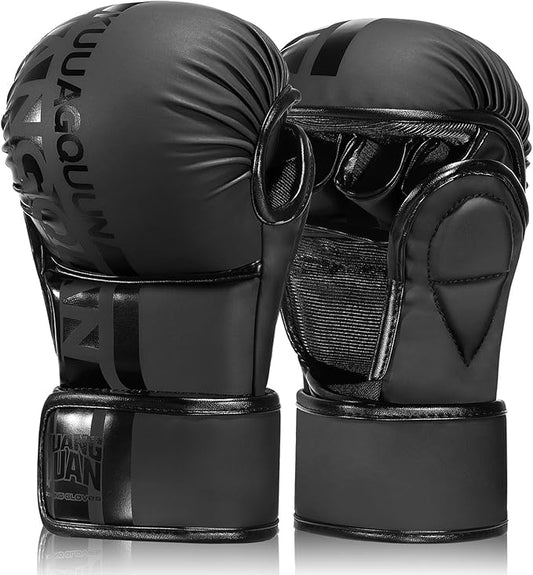 MMA Gloves Open Palm Sparring & Grappling Mitts,Martial Arts for Men & Women,Combat Sports,MMA, Boxing, Muay Thai, Kickboxing