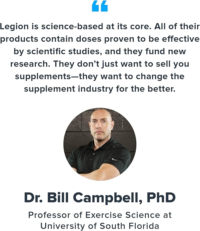LEGION- All Natural Nitric Oxide Preworkout Drink to Boost Energy, Creatine Free, Naturally Sweetened, Beta Alanine, Citrulline, Alpha GPC (Watermelon)