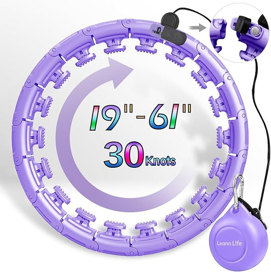 U1-28/30 Knots, Magnetic Lock Smart Weighted Hula Hoop