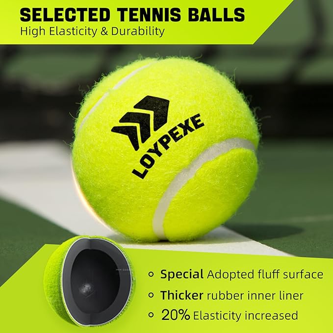 Tennis Practice Rebounder Tennis Trainer Set with String 3 Replacement