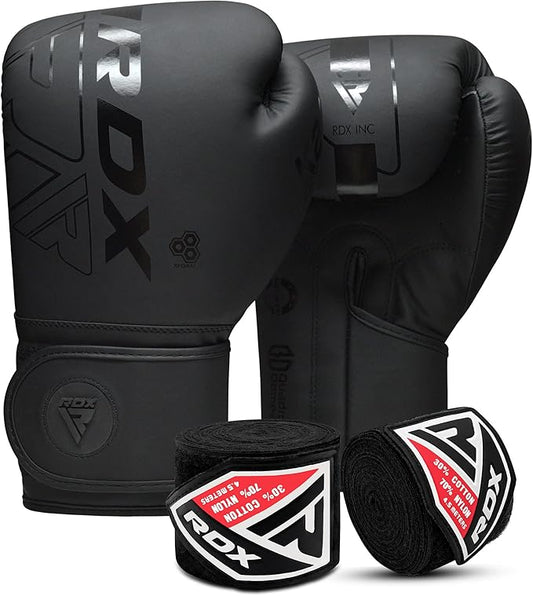 RDX Boxing Gloves 10 Oz Men Women with Boxing Hand Wraps Inner Gloves, 180 Inches Mexican Style Boxing Wrist Straps, Heavy Punching Bag Gloves for Boxing Kickboxing, Muay Thai, MMA Martial Arts