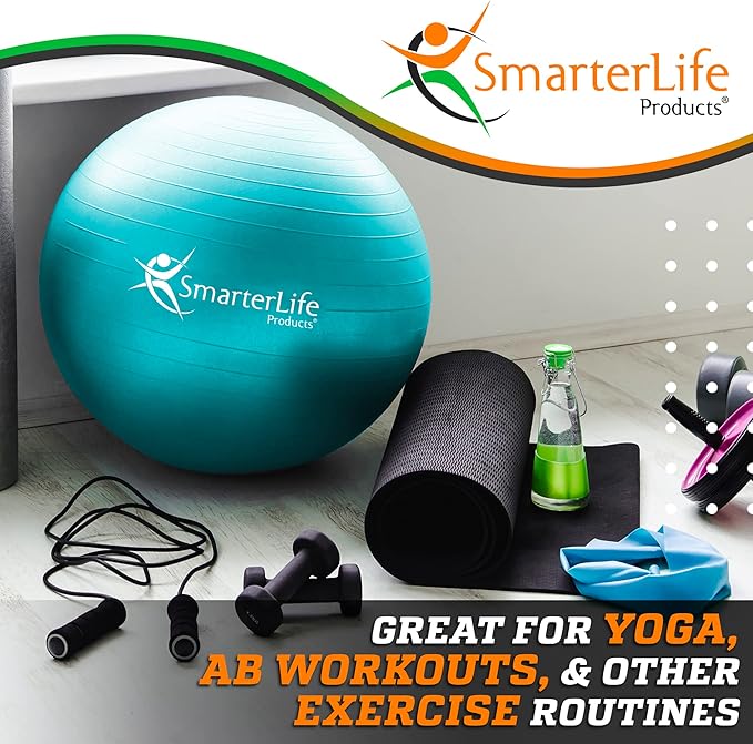 SmarterLife Workout Exercise Ball for Fitness