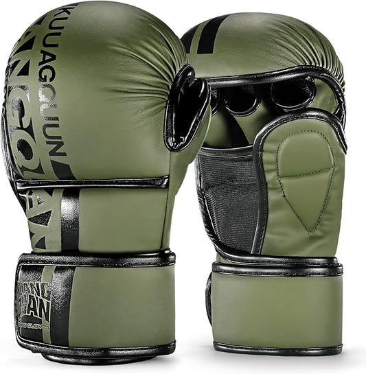 MMA Gloves Open Palm Sparring & Grappling Mitts,Martial Arts for Men & Women,Combat Sports,MMA, Boxing, Muay Thai, Kickboxing