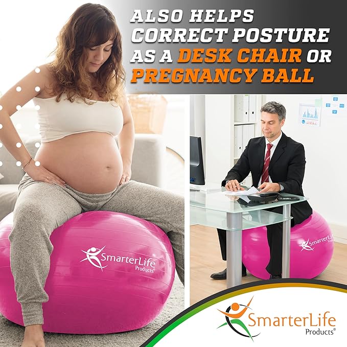 SmarterLife Workout Exercise Ball for Fitness