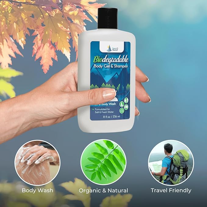 Biodegradable Camping Companion - Organic Fragrance-Free Body Wash