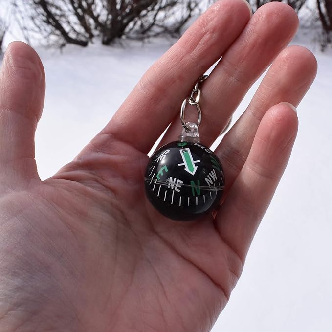 Ace Camp Munkees Ball Compass Keychain