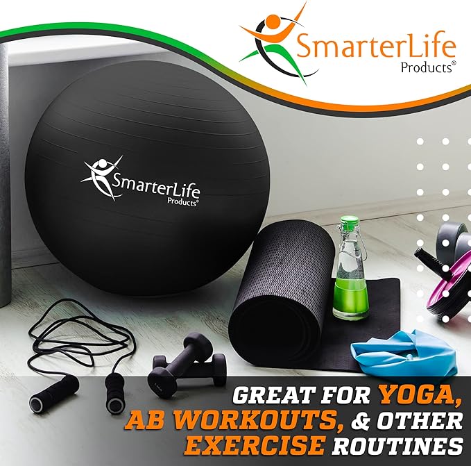SmarterLife Workout Exercise Ball for Fitness