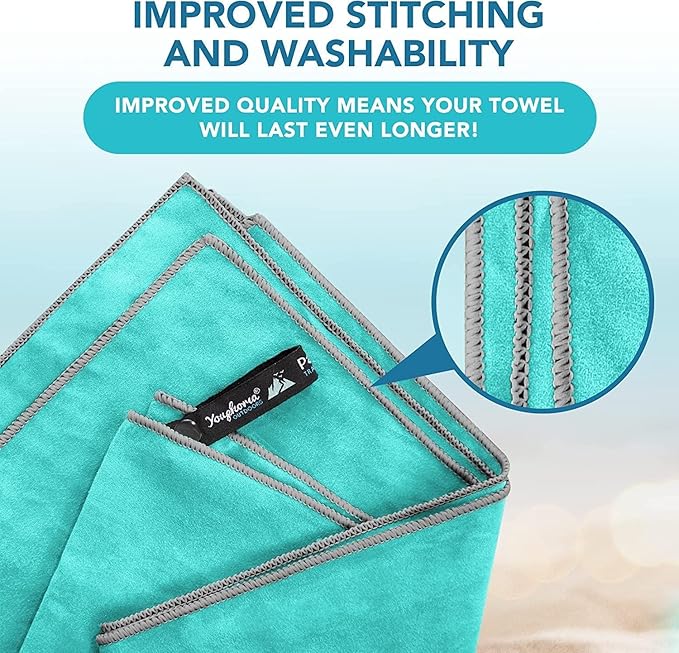 Youphoria Microfiber Travel Towel Fast Drying Lightweight -