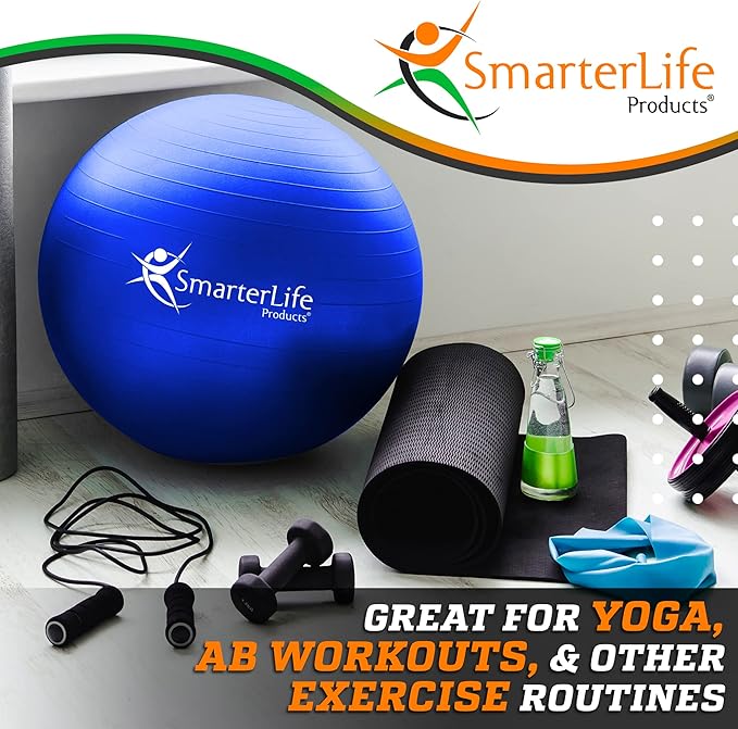 SmarterLife Workout Exercise Ball for Fitness