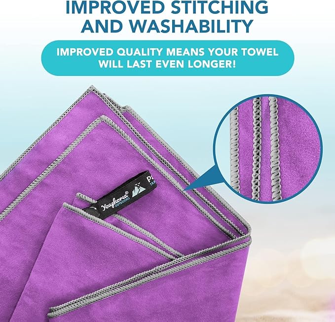 Youphoria Microfiber Travel Towel Fast Drying Lightweight -