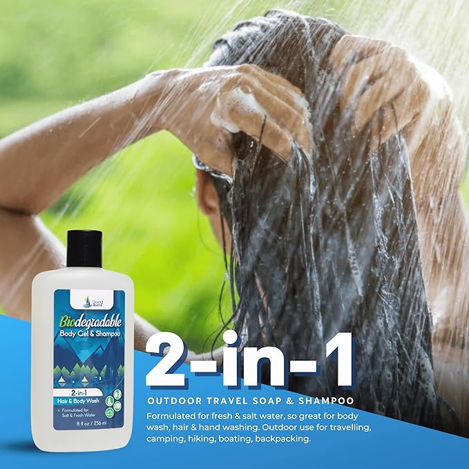 Biodegradable Camping Companion - Organic Fragrance-Free Body Wash