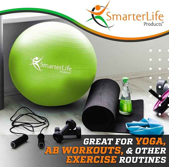 SmarterLife Workout Exercise Ball for Fitness