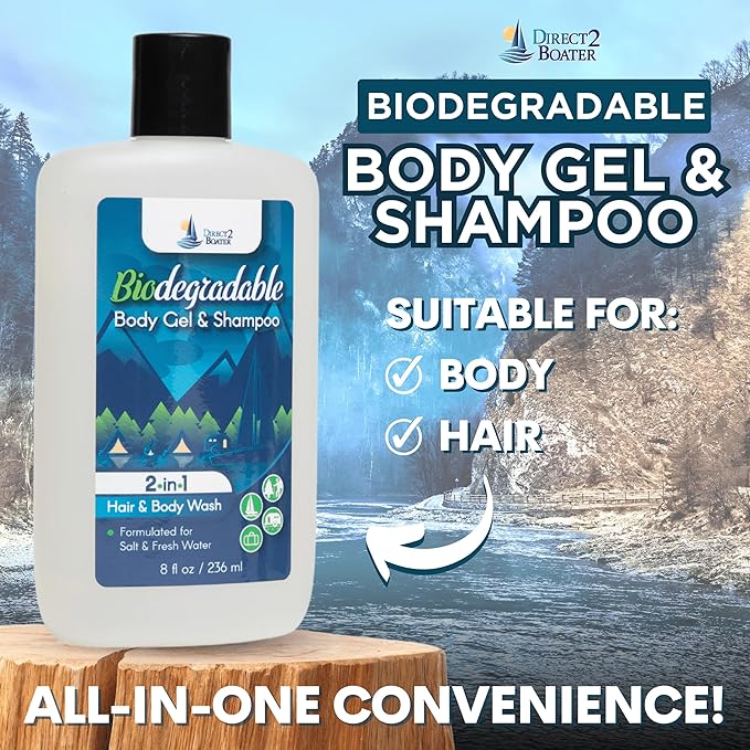 Biodegradable Camping Companion - Organic Fragrance-Free Body Wash