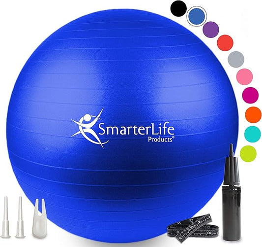 SmarterLife Workout Exercise Ball for Fitness